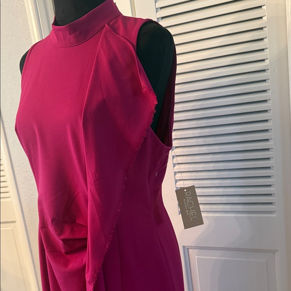 RACHEL Rachel Roy Fuchsia Asymmetrical Dress - Picture 5 of 8